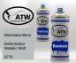 Preview: Mercedes-Benz, Brillantsilber Metallic Matt, 9776: 400ml Sprühdose + 400ml Klarlack - Set, von ATW Autoteile West.
